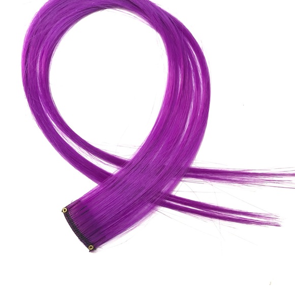 ClipIn streaks ,brand new . Red and purple - Picture 2 of 2